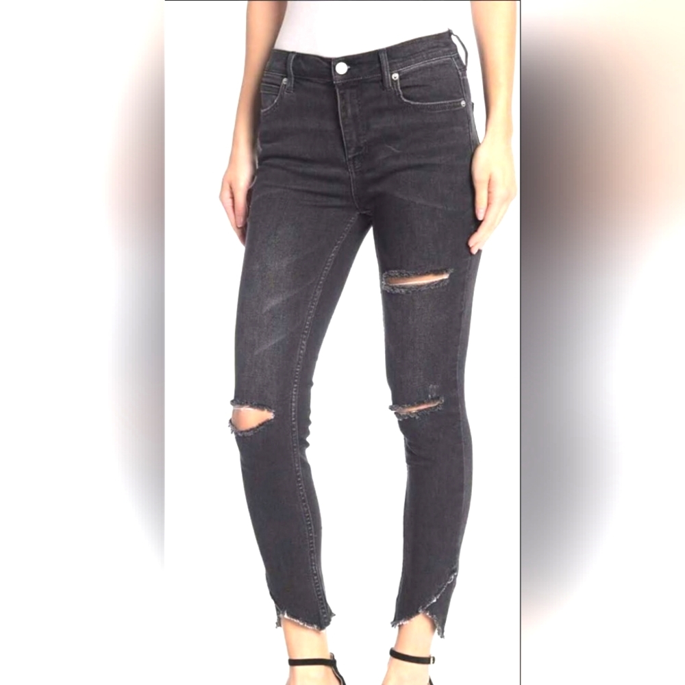 Free People High rise Frayed Hem Jeans